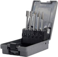 Carbide Burr File Set 5pcs 1/4 Inch Shank Double Cut Rotary Burr R554581