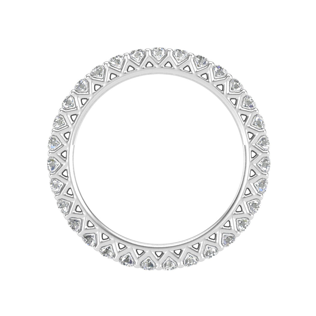 10k White Gold Eternity Band Ring Z52040