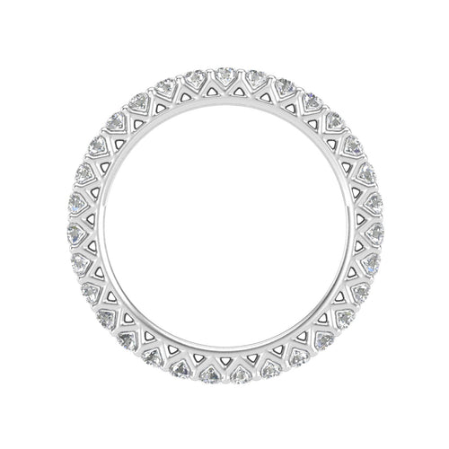 10k White Gold Eternity Band Ring Z52040