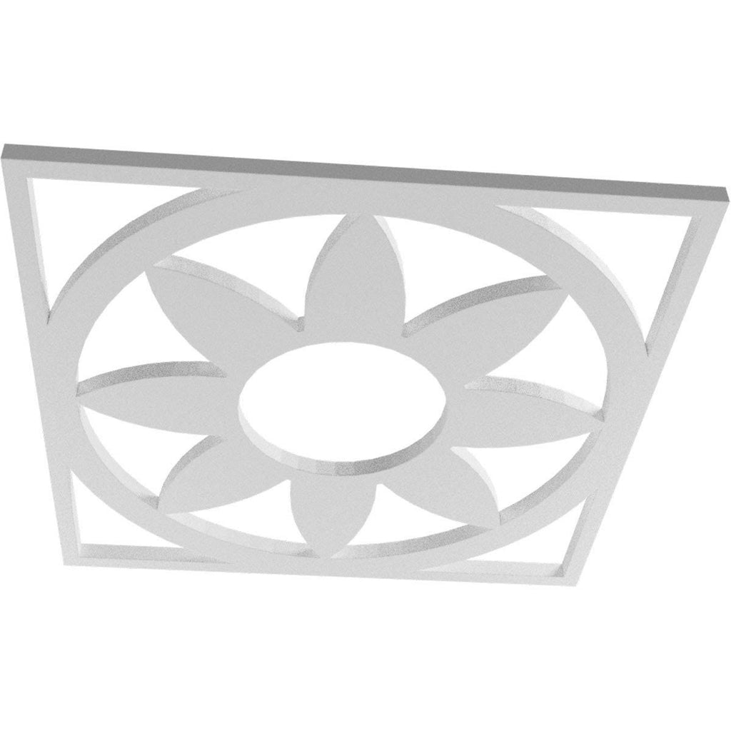 34x22OD x 11 3/4x22ID x 1x22P PVC Pierced Ceiling Medallion I2011