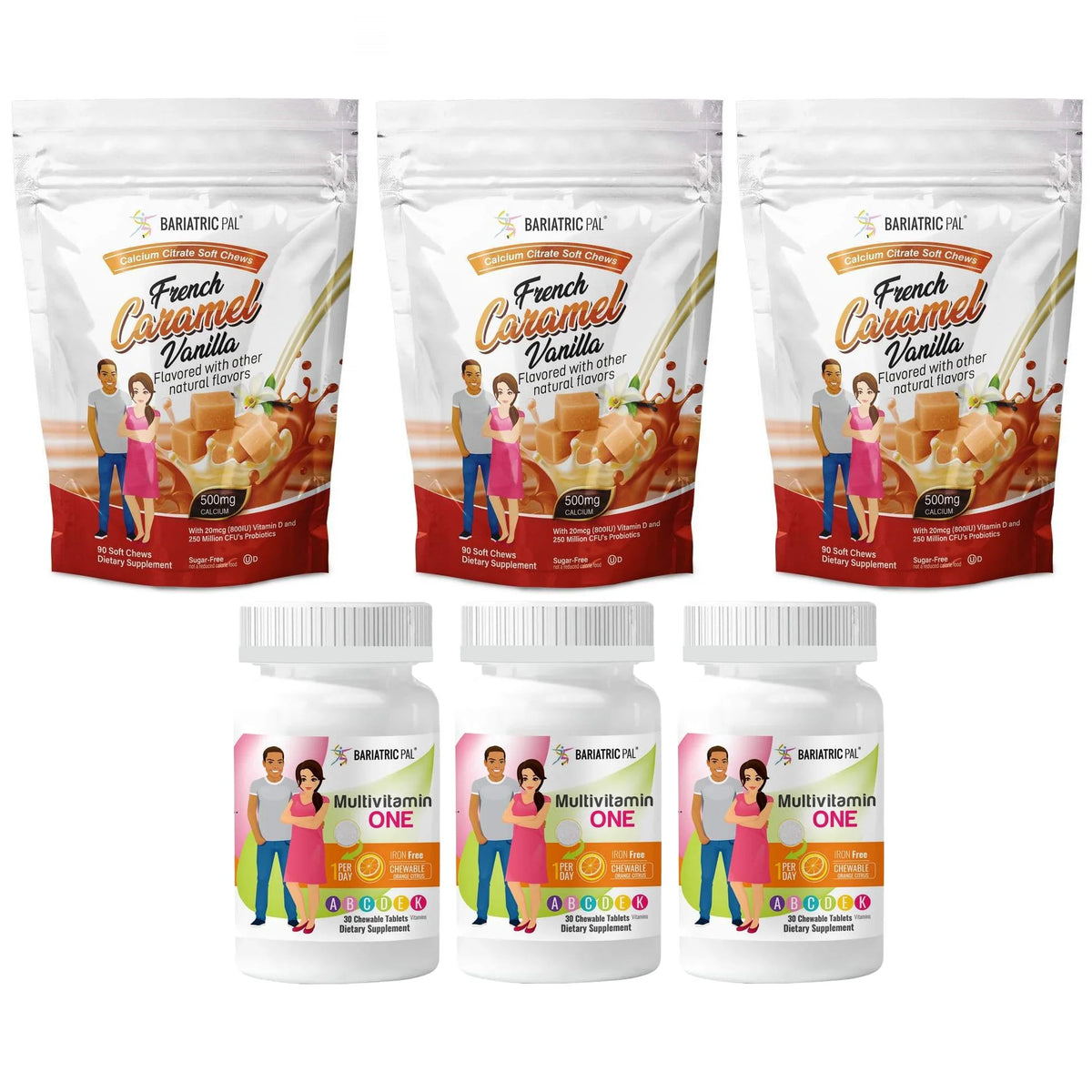Chewable Bariatric Multivitamin Calcium Citrate 1-Month Supply I9153
