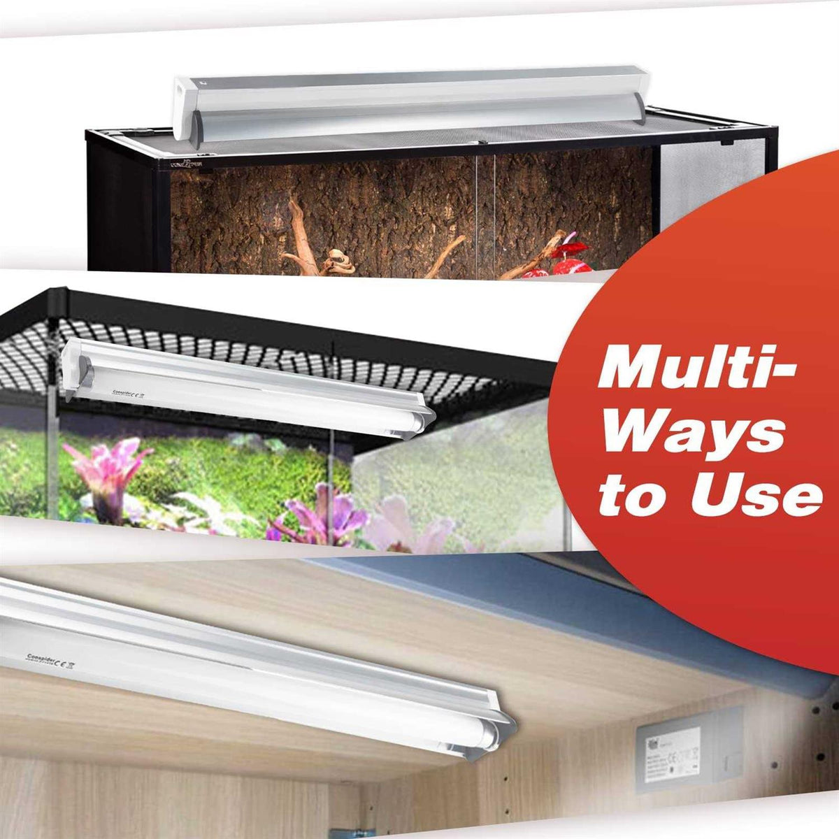 18-Inch 15 Watt UVB 10.0 Fluorescent Reptile Lighting Fixture O962