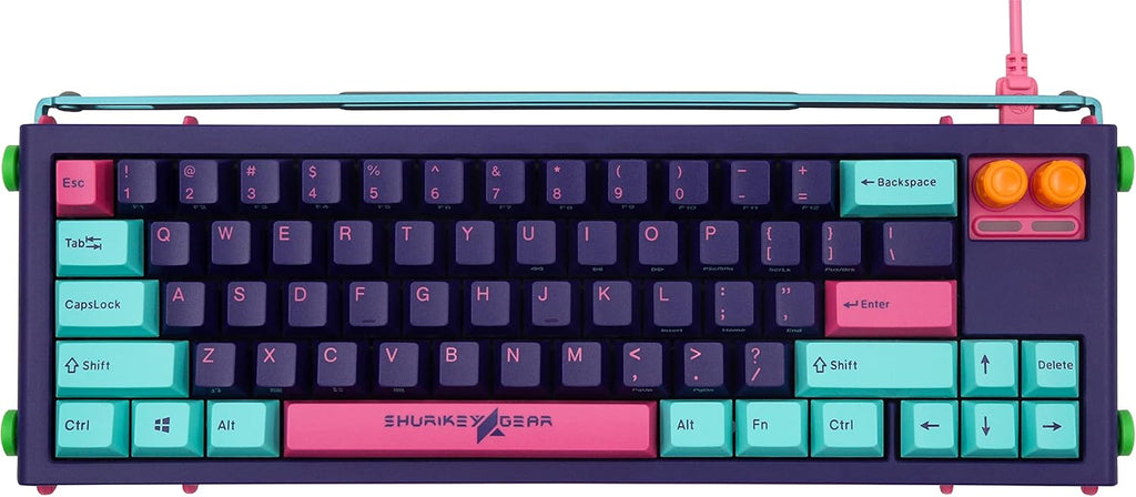 65% Wireless Wired Mechanical Keyboard with White LED Backlit X219
