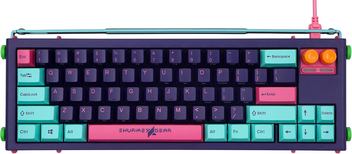 65% Wireless Wired Mechanical Keyboard with White LED Backlit X219