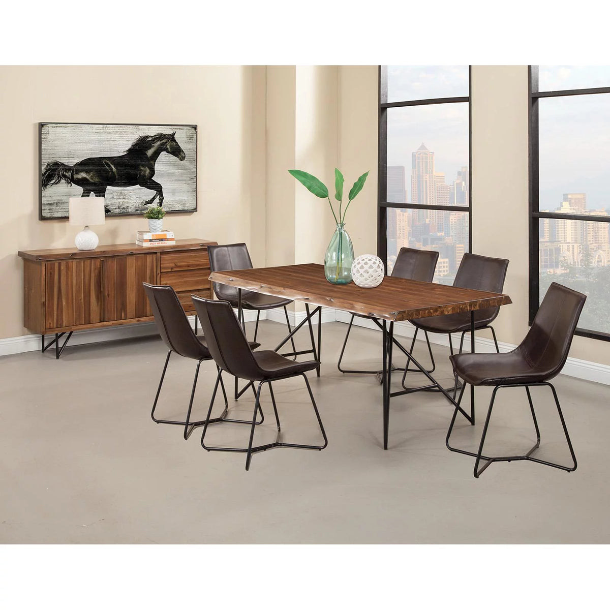 Live Edge Wood Dining Server N109197