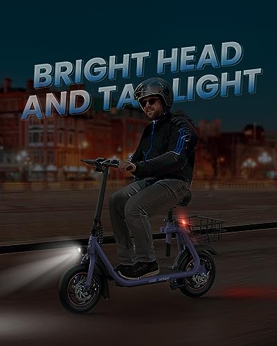 Electric Scooter with Seat, 450W Motor, Foldable X190