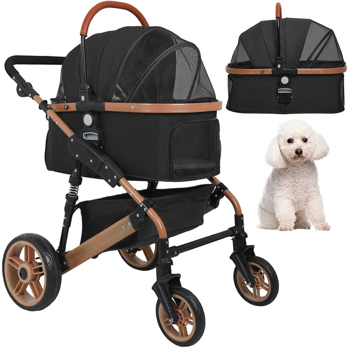 Folding 4 Wheels Pet Stroller B25648