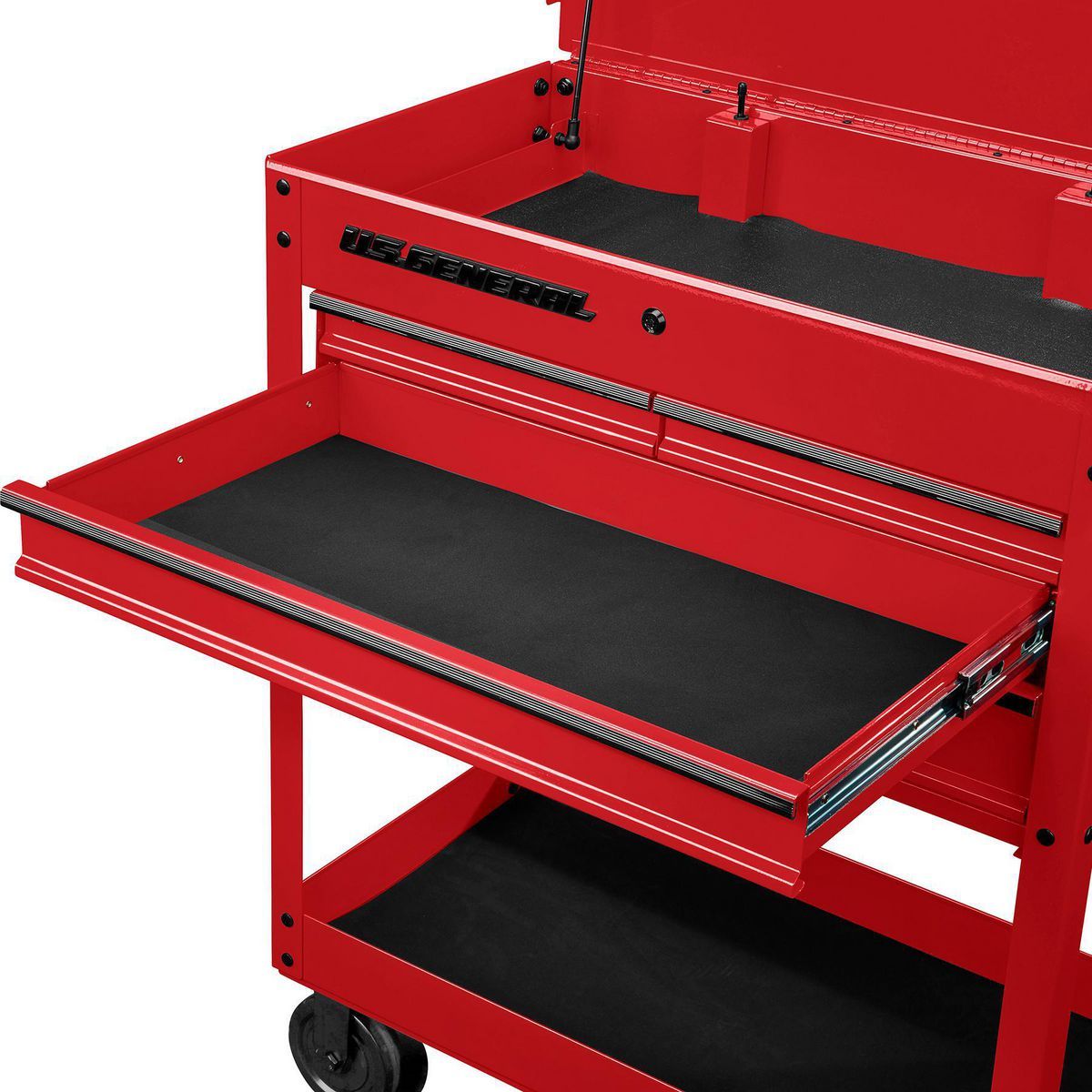 30 in. 4-Drawer Tech Cart, Red I66937