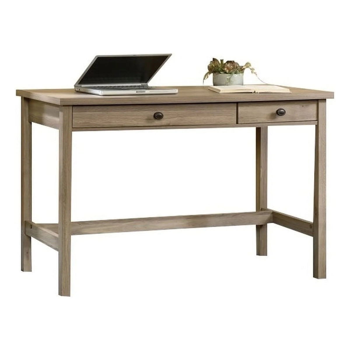 Salt Oak 2-Drawer Engineered Wood Writing Desk I31959