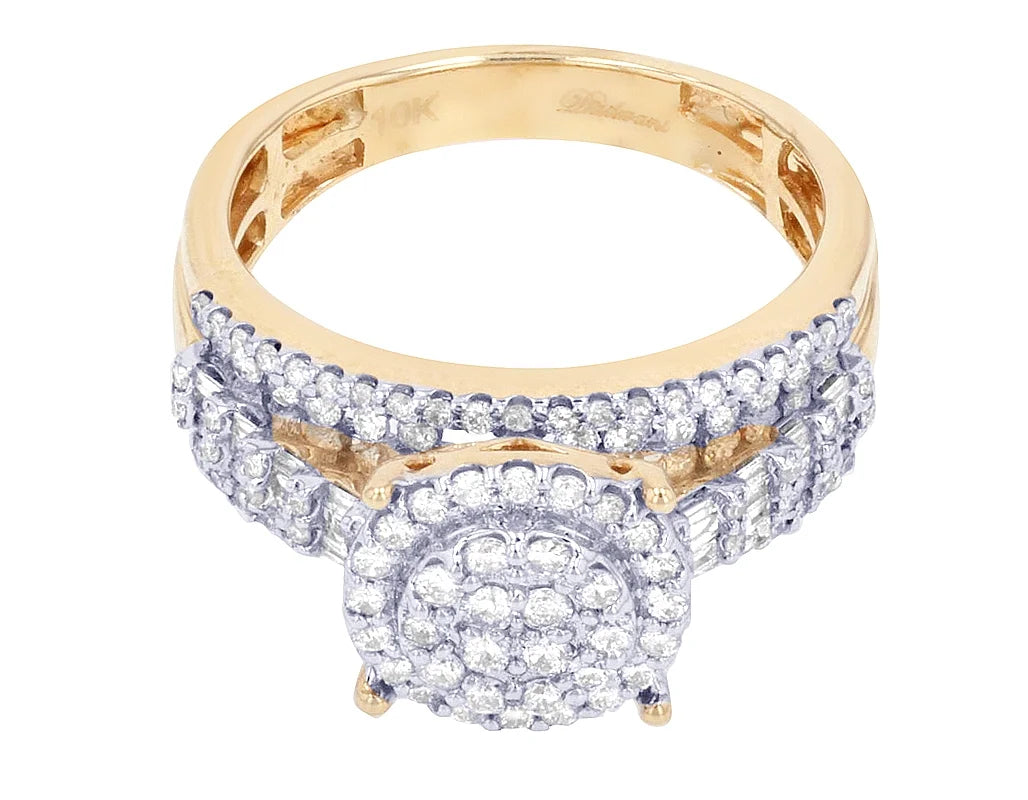 10K Yellow Gold Diamond Engagement Ring T312