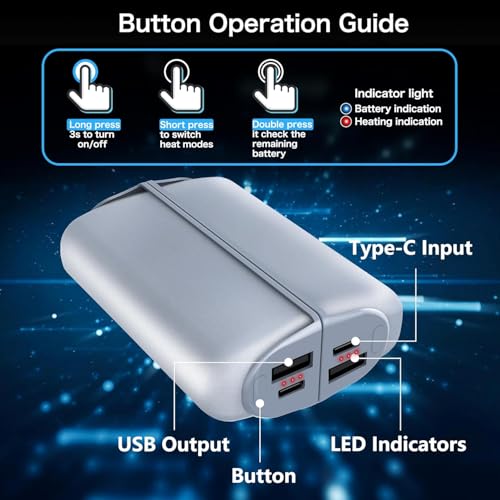 Rechargeable 2 Pack Electric Hand Warmers Q82162