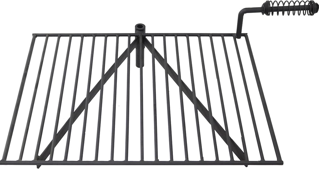 36 Inch Heavy Duty Steel Wood Burning Fire Pit with Cooking Grate and Fire Poker D684