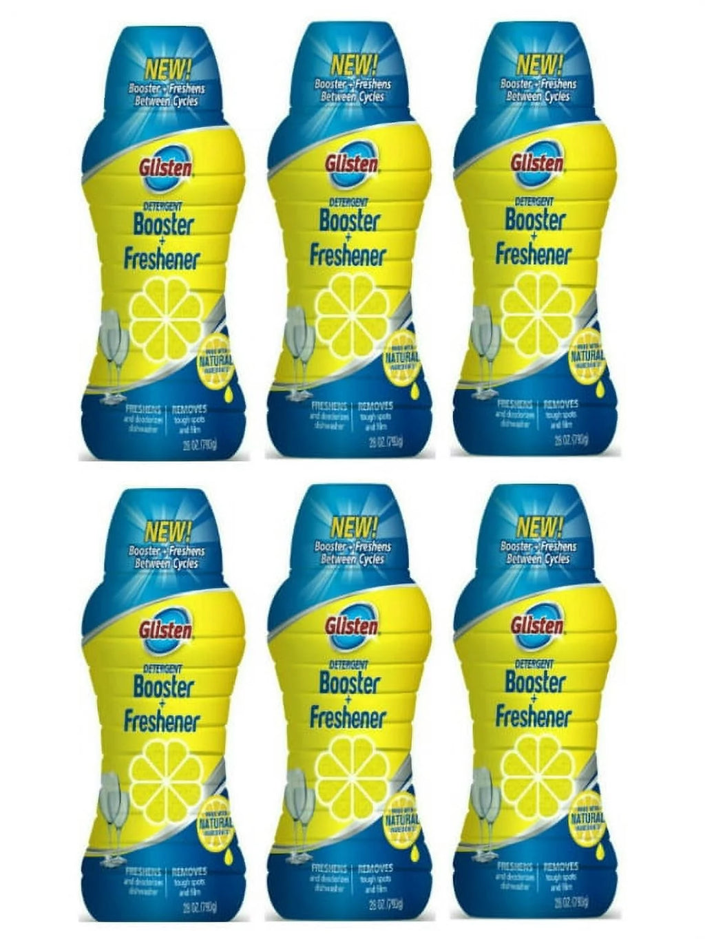 Dishwasher Detergent Booster + Freshener, 28 oz, 6 Bottles J2602