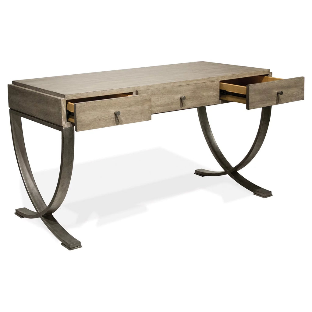 Wood and Metal Writing Desk B7863