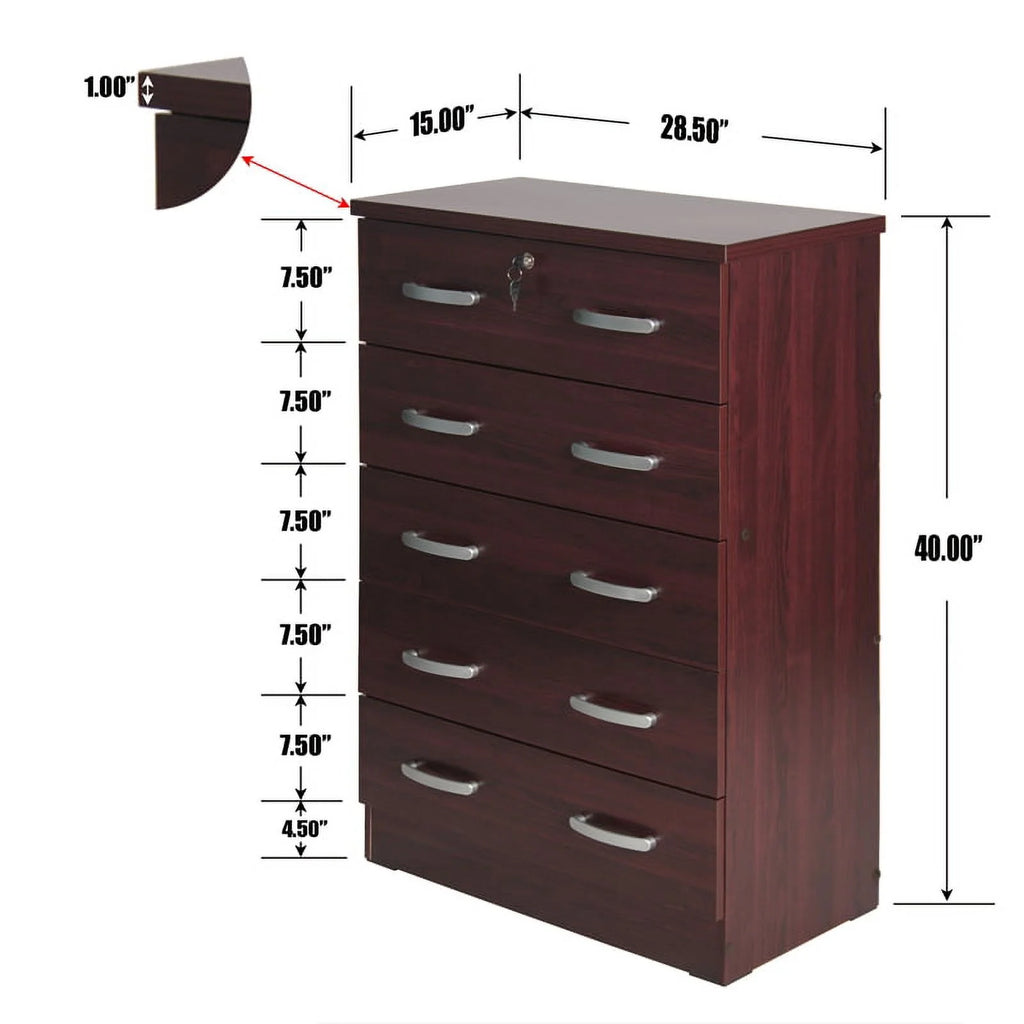 Mahogany Dresser & Nightstand Set V251