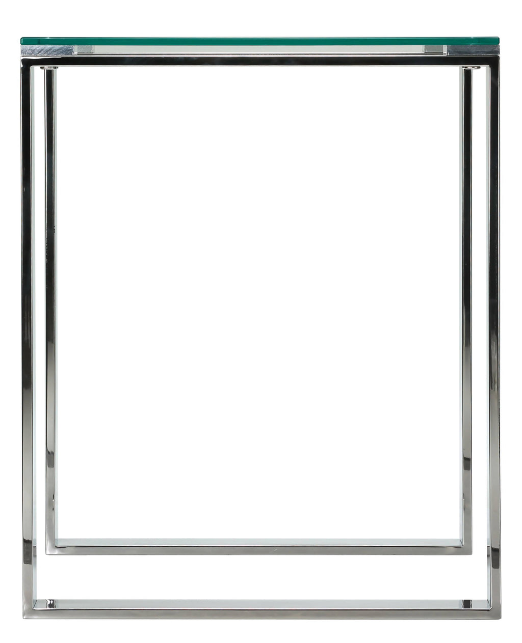 Chrome Square Glass End Table M19729