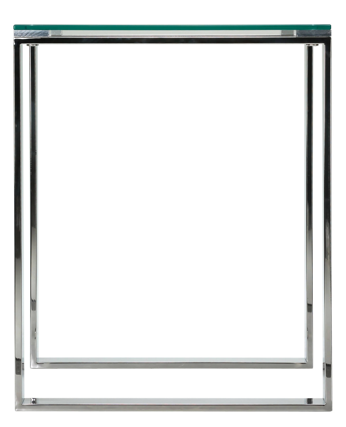 Chrome Square Glass End Table M19729