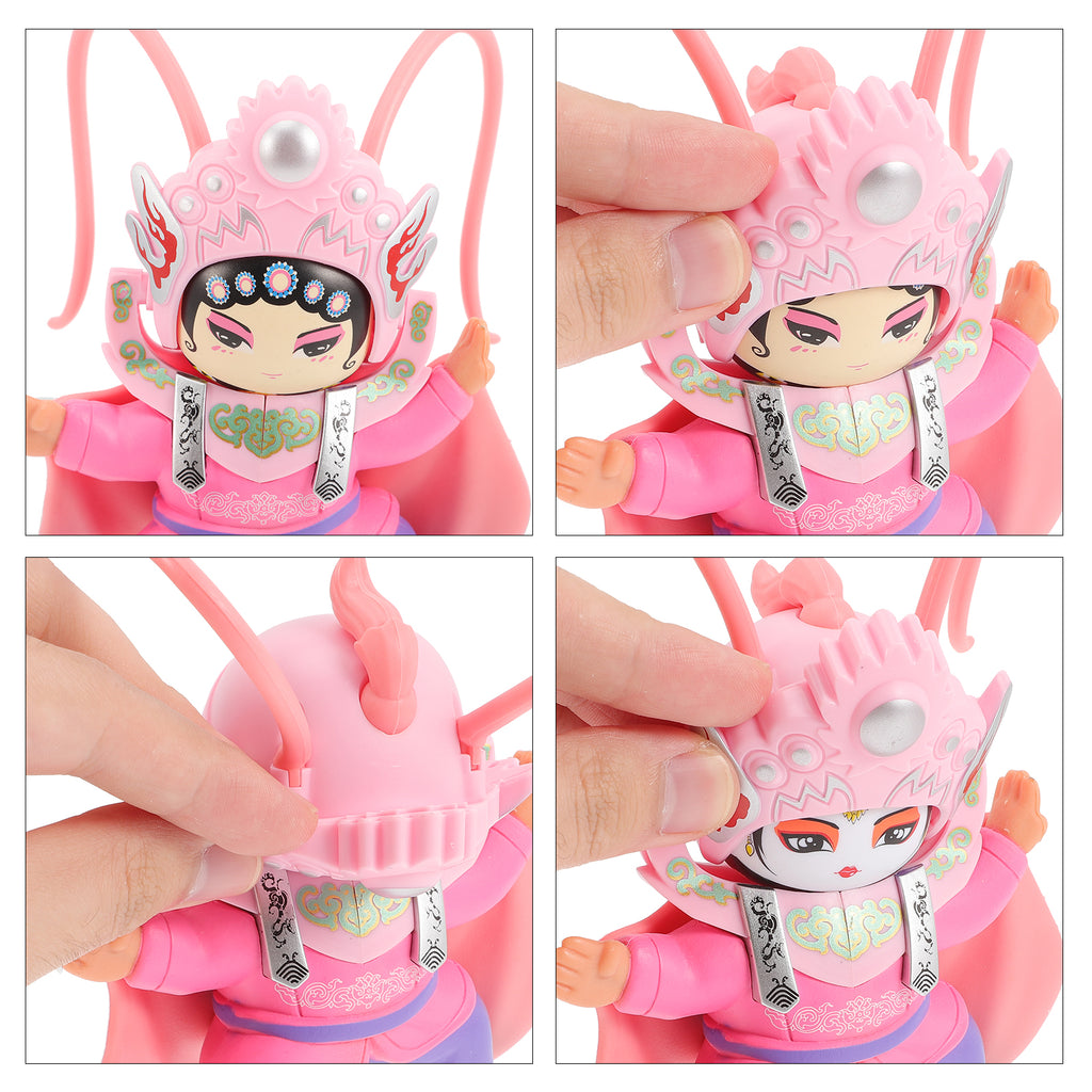 2pcs Chinese Ancient Sichuan Opera Face Changing Doll Ornament I719455