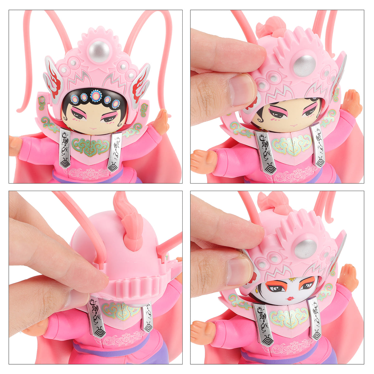 2pcs Chinese Ancient Sichuan Opera Face Changing Doll Ornament I719455