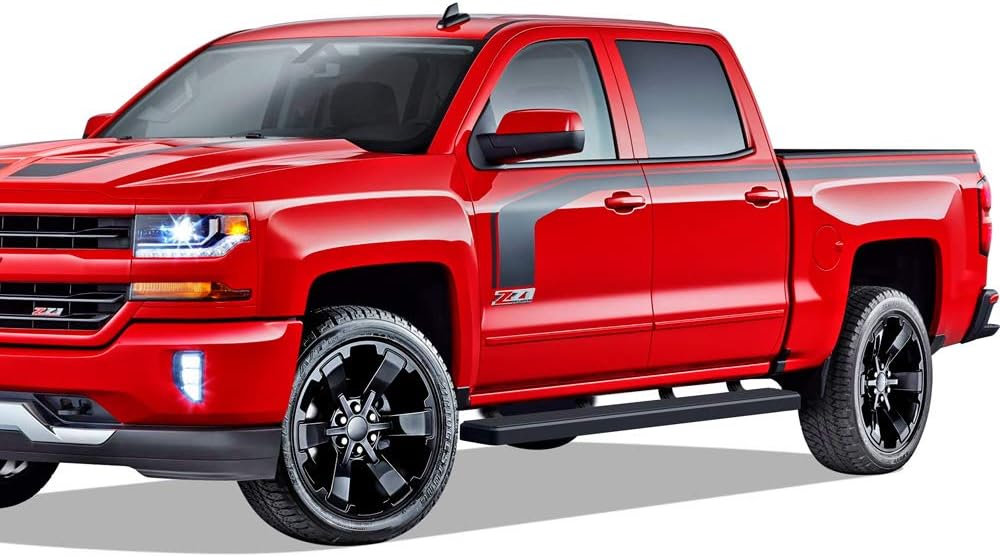 Black Powder Coated 5in Running Boards K50961