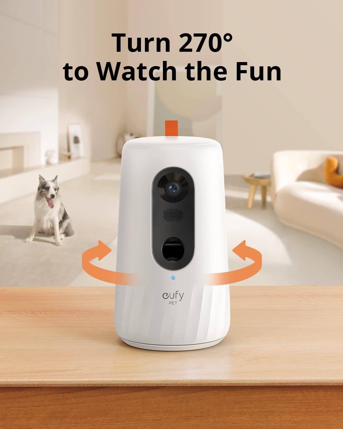 Pet Dog Camera with Treat Dispenser, 2-Way Audio, Night Vision S76763