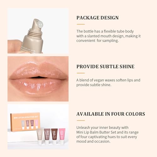 4Pcs Hydrating Lip Gloss Set F845758