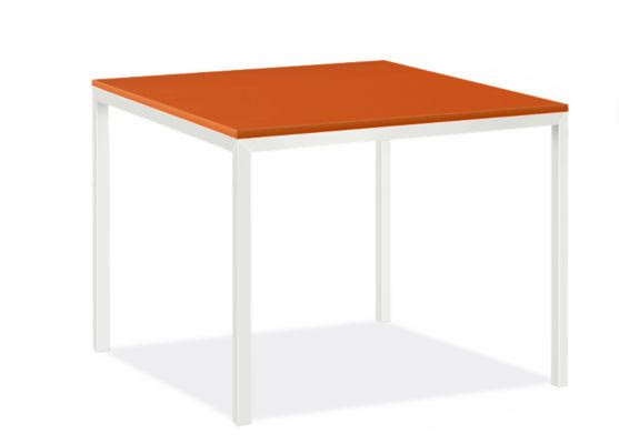 Orange Recycled HDPE Patio Table A160010