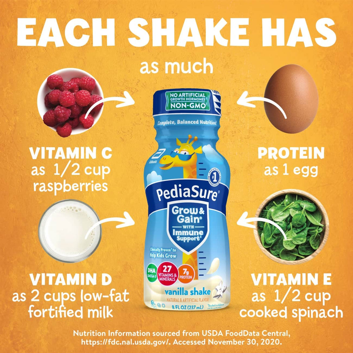 Vanilla Kids Protein Shake, 8-fl-oz Bottle, 4-6 Count K3655