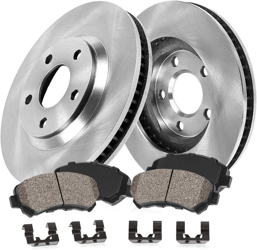 Premium OE Brake Rotors + Ceramic Brake Pads + Hardware S149