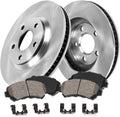 Premium OE Brake Rotors + Ceramic Brake Pads + Hardware S149