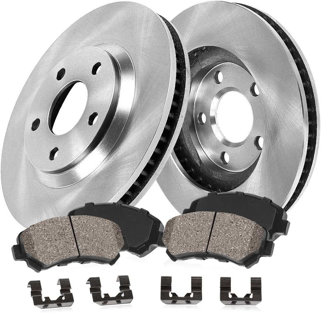 Premium OE Brake Rotors + Ceramic Brake Pads + Hardware S149