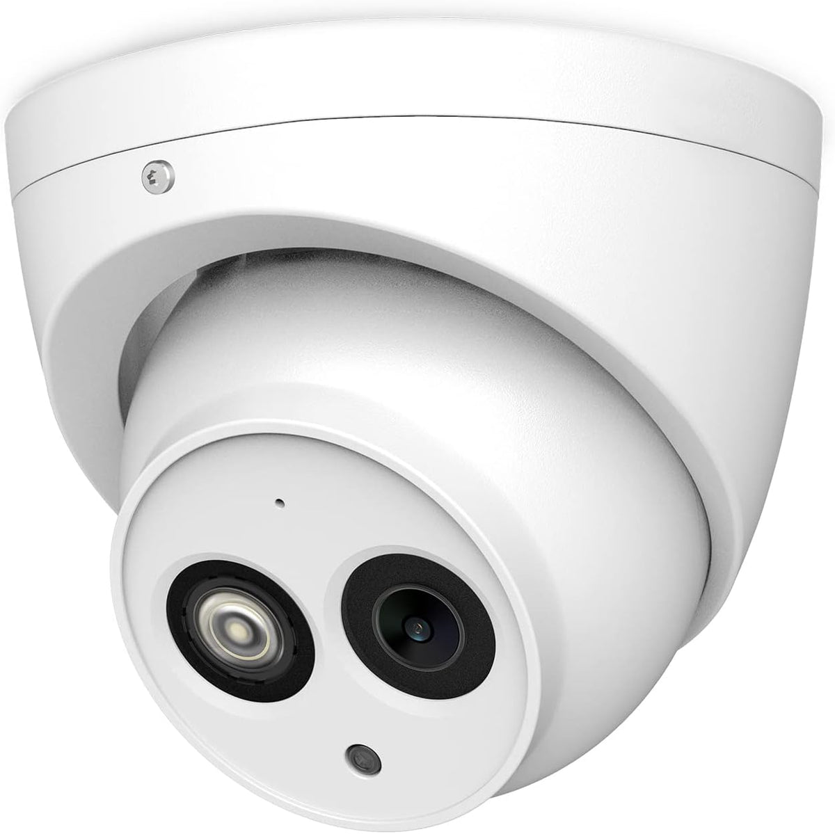 6MP UltraHD Outdoor PoE IP Camera, All-Metal Eyeball Dome Security Network Camera with Built-in MIC, 164ft Smart EXIR Night Vision, H.265, WDR, 3D DNR, IP67 Waterproof P713