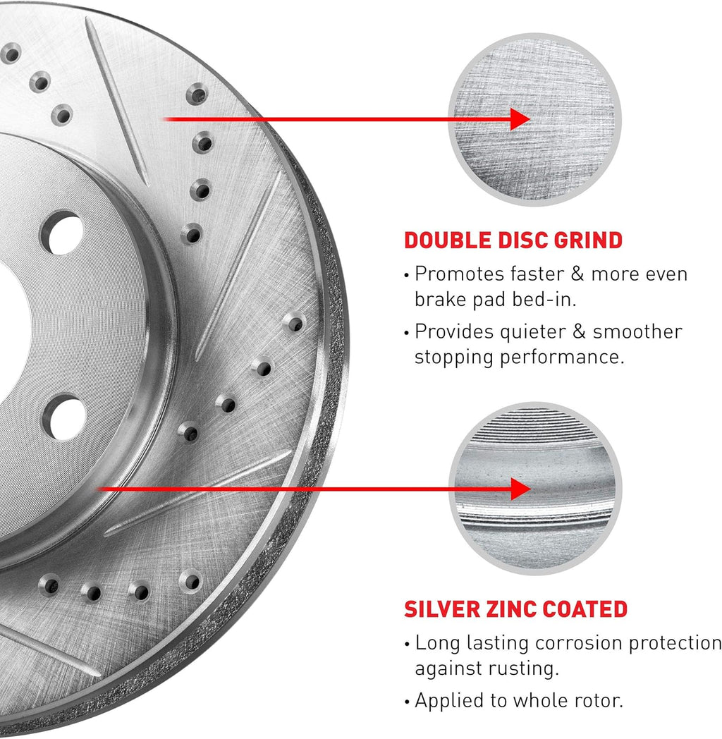 Rear Ceramic Brake Pads and Rotors Kit K467
