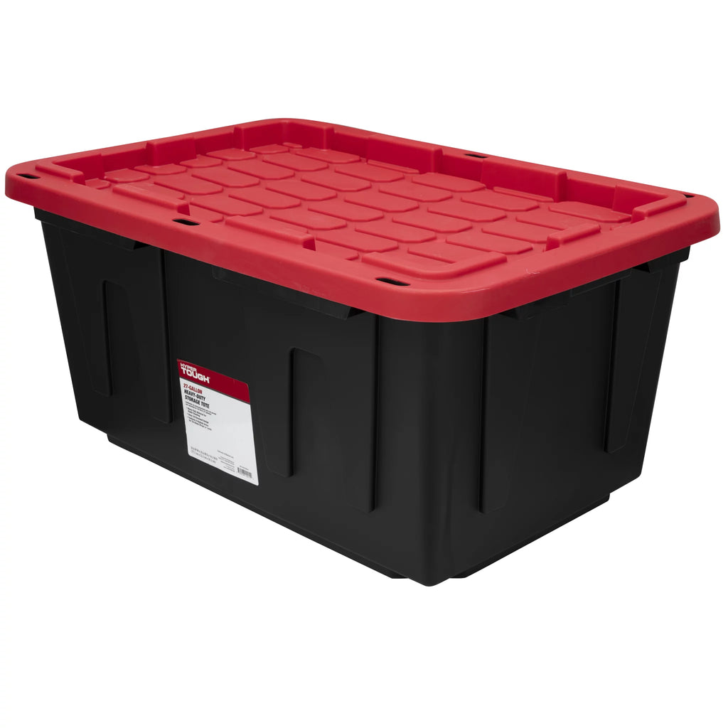 27 Gallon Snap Lid Plastic Storage Bin X89620