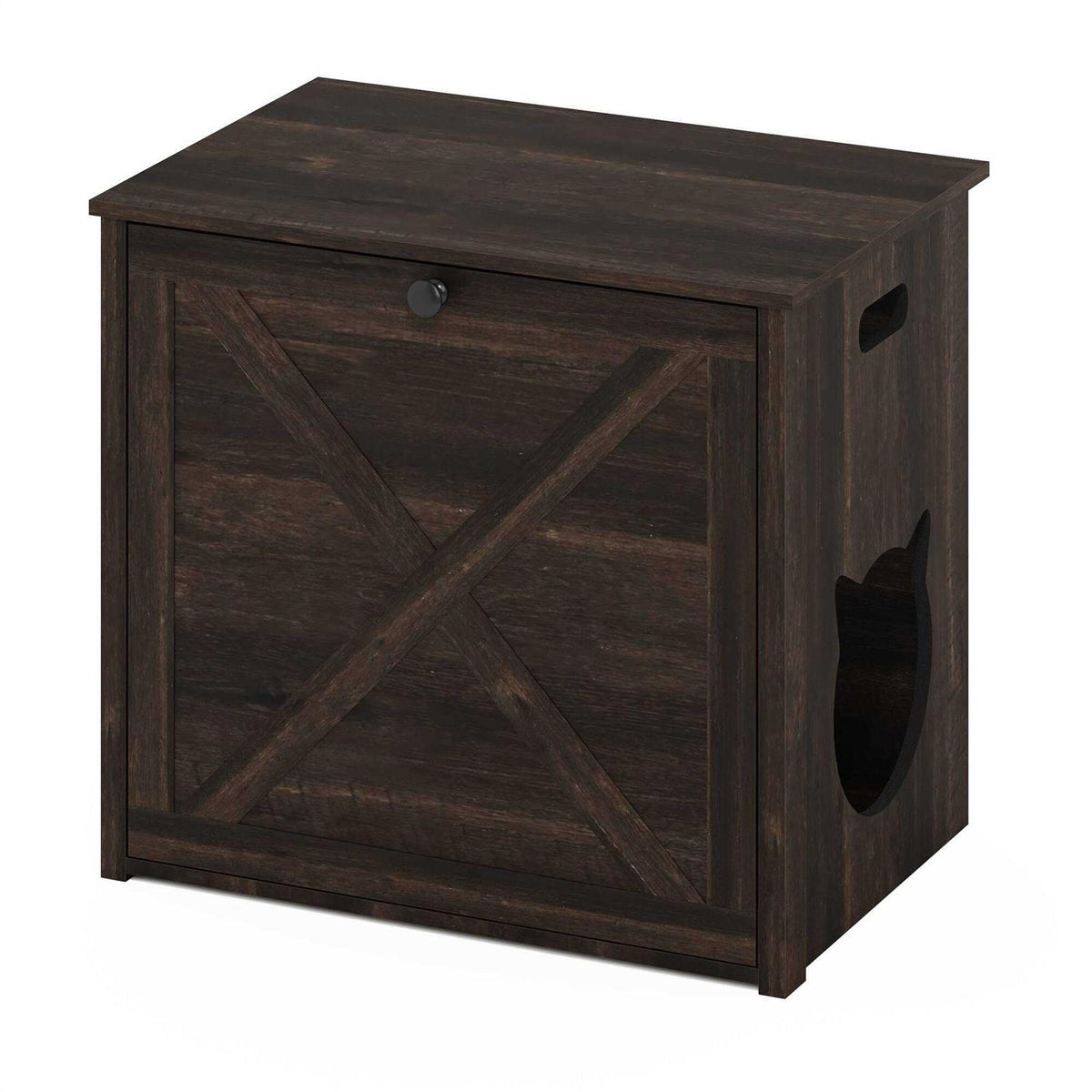Small Cat Litter Box Enclosure with Single Door L38531
