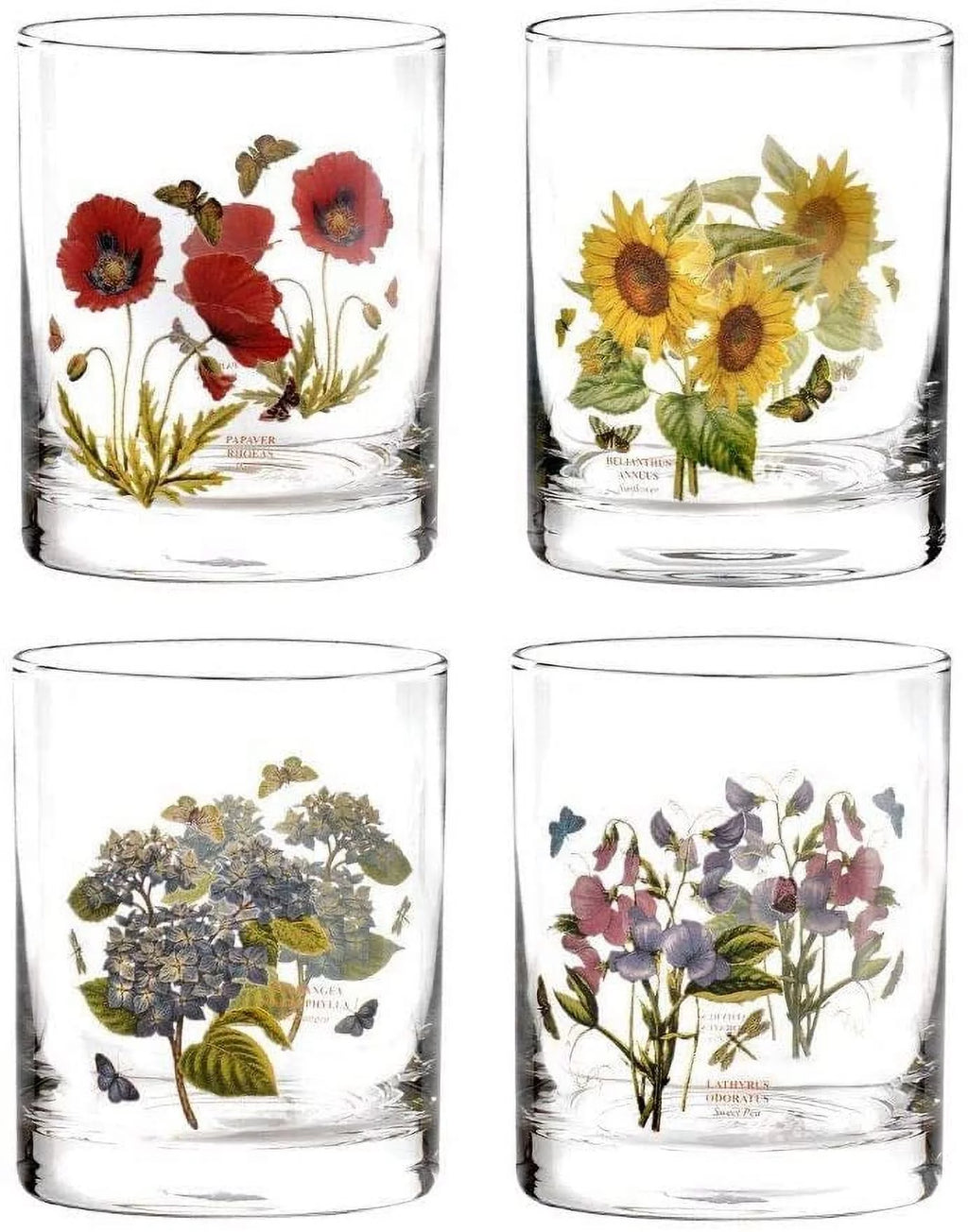 Set of 4 Assorted Double Old Fashioned Glasses J5727