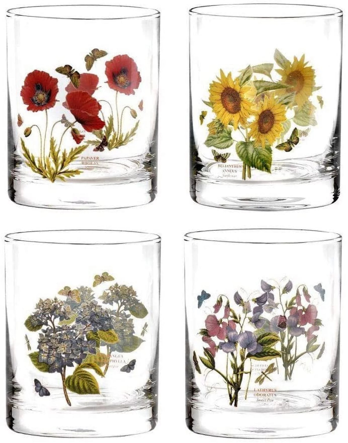 Set of 4 Assorted Double Old Fashioned Glasses J5727