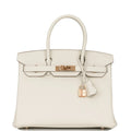 Birkin 30 Craie Togo Rose Gold Hardware Q6697