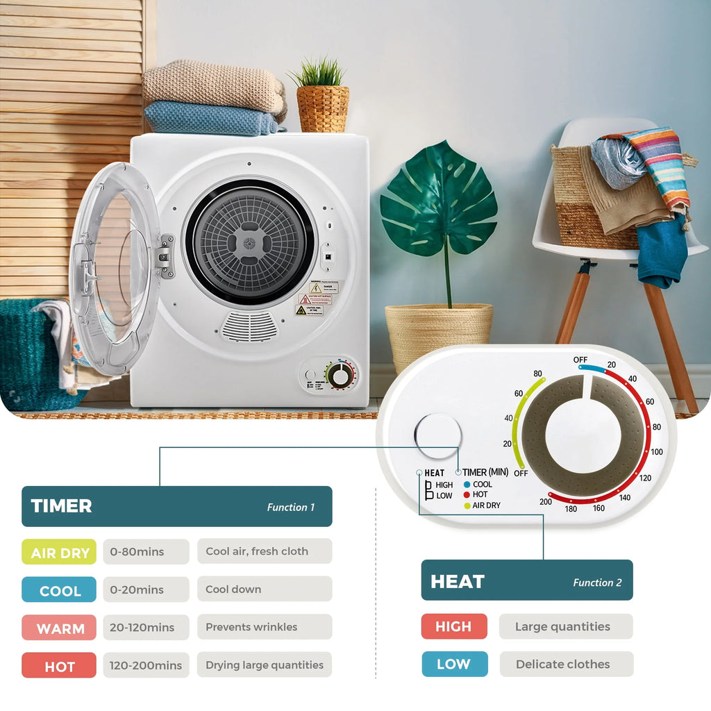 1.6 Cu. ft. Portable Electric Clothes Dryer F308