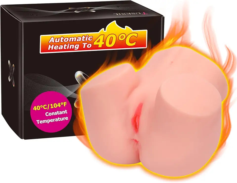 Male Masturbator Life Size Sex Doll Realistic Butt Pocket Pussy Ass Continuous Heating 6 Vibration Modes Toy for Men Pleasure Automatic Masturbation 1:1 Scaled Female Torso Hip Adult Sex Toy X15884