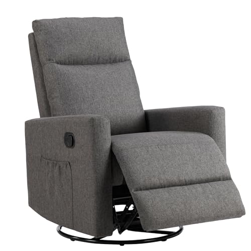 Light Grey Massage Recliner Chair with Lumbar Support S1757