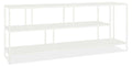 White Console Bookcase 15d 72w 29h Y7895