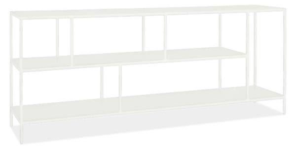 White Console Bookcase 15d 72w 29h Y7895