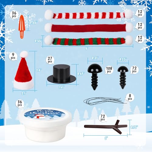 36 Pack Christmas Crafts Kit Modeling Clay W7457