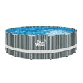 15-ft Round 48-in Deep Above Ground Swimming Pool with Cover N111315