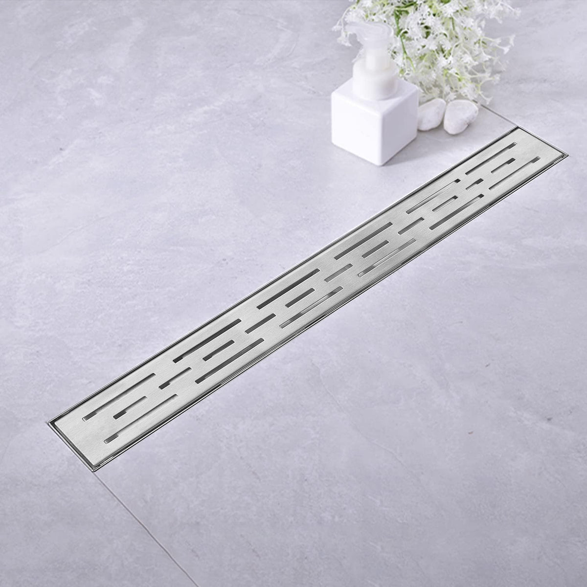 Linear Shower Drain 60 inch Brushed 304 Stainless Steel O6193