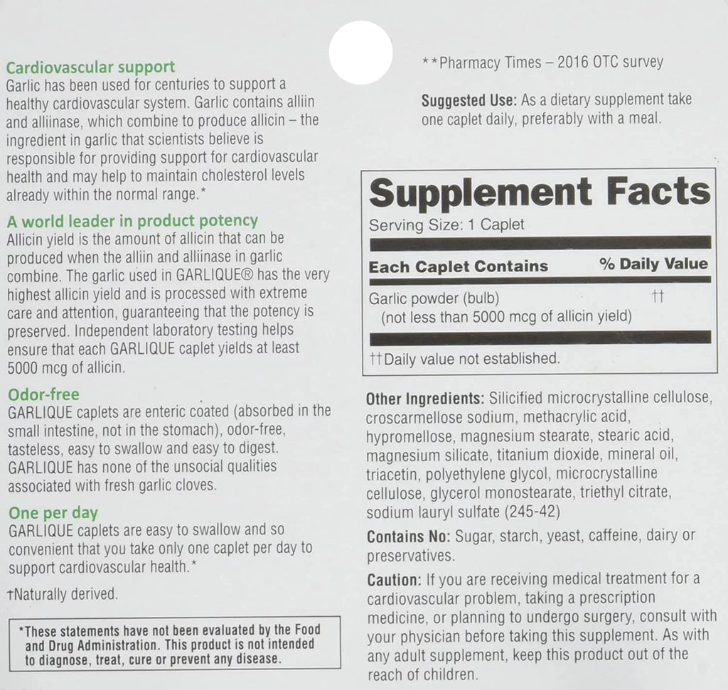 Dietary Supplement, 60 Caplets S84827