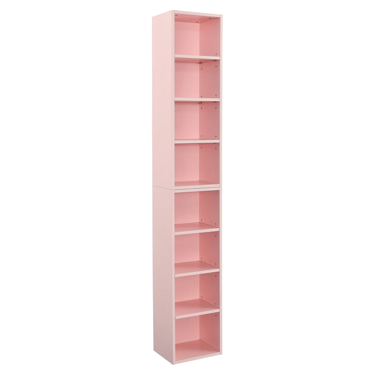 8-Tier Tall Narrow Bookcase with Adjustable Shelves U738344