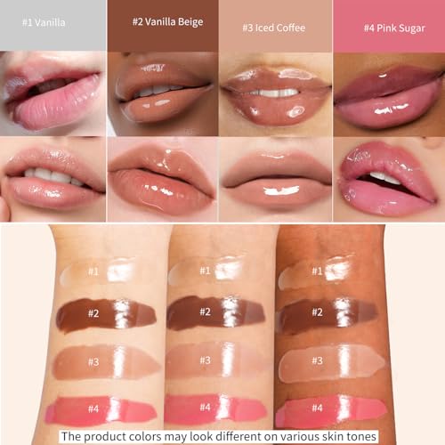 4Pcs Hydrating Lip Gloss Set F845758