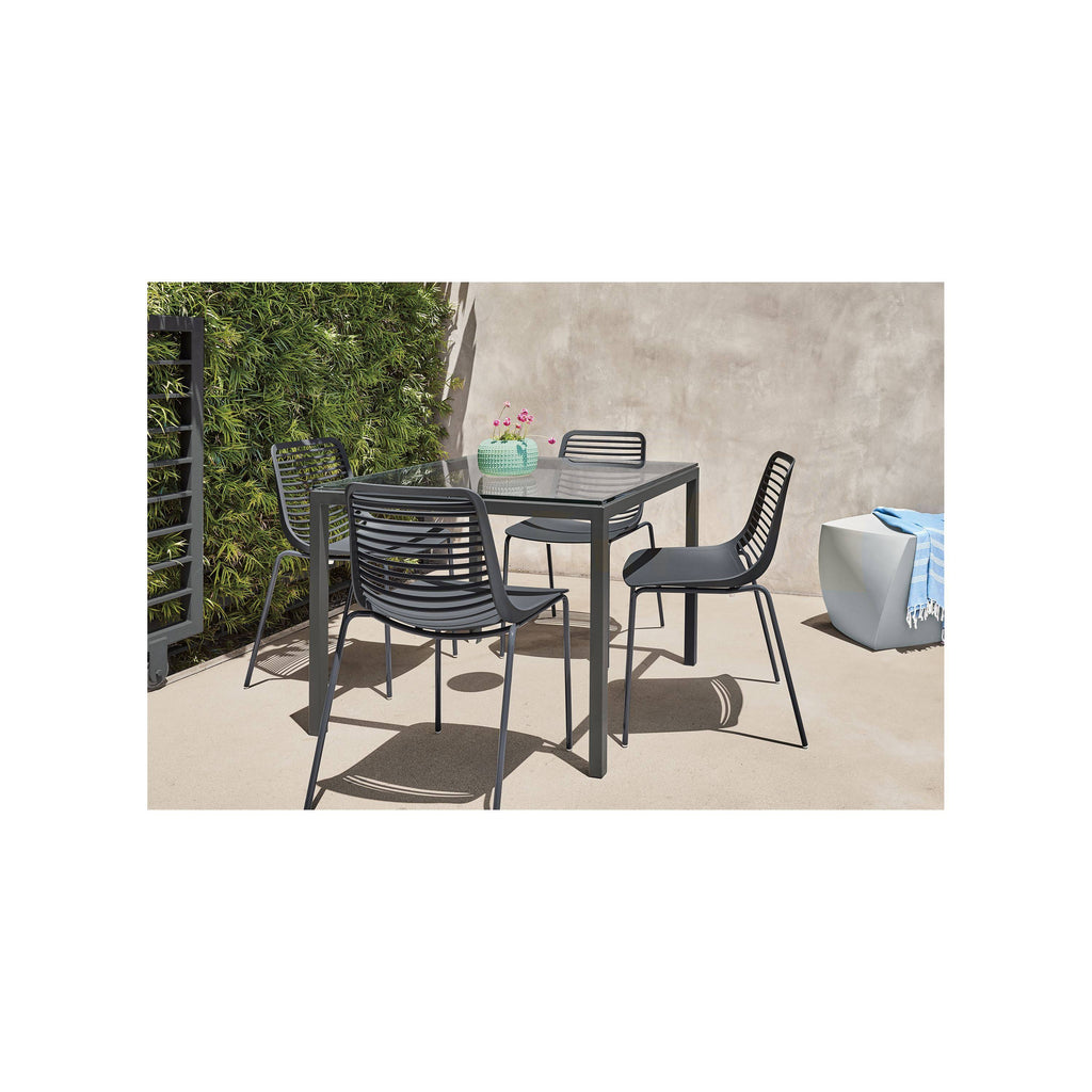 Orange Recycled HDPE Patio Table A160010